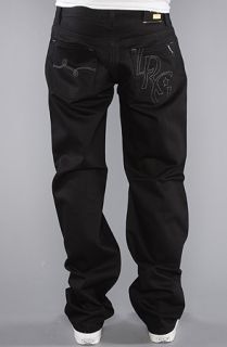 LRG The Sowing Seeds True Straight Jeans in Triple Black Wash