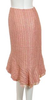 Feminine ESCADA Tweed Silk Boucle Skirt 40 10 $750 New