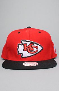 Mitchell & Ness The NFL Wool Snapback Hat in Red Black