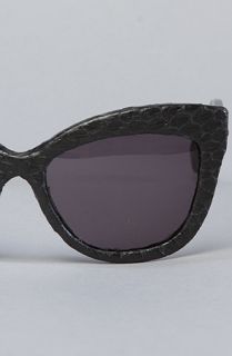House of Harlow 1960 The Linsey Sunglasses in Black Snake  Karmaloop
