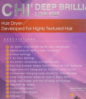 Chi Deep Brilliance Orange Flat Iron Hair Dryer Set