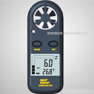 Digital Anemometer Air Flow Meter Wind Speed Gauge Test