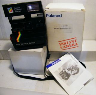 Polaroid 600 Film Camera Rainbow Pep Educator Edition Box Instructions