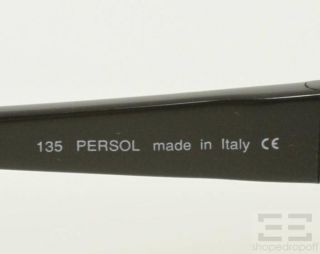 Persol Black Oval Flex Arm Sunglasses 2525 S