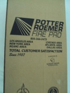  lb ABC Fire Extinguisher Cabinet 9751 Potter Roemer Fire Pro