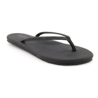 Flojos Jane Womens Size 7 Black Open Toe Synthetic Flip Flops Sandals