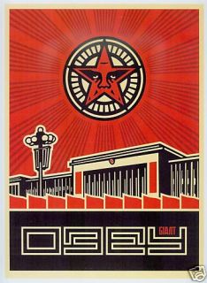OBEY GIANT Shepard Fairey CHINESE BUILDING Poster page