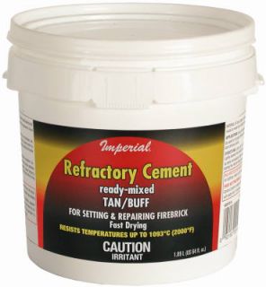  64 oz Ready Mixed Tan Buff Refractory Firebrick Cement Mortar