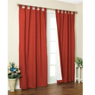  Thermal Insulated Tab Top Drapes 80x63 Firebrick 