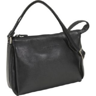Handbags Derek Alexander Leather East West Top Zip With Three C Black