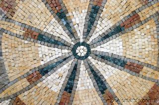 Lovely Mosaic Medallion Wall Floor Inlay Art Tile Decor