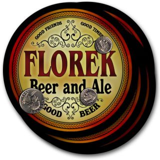  Florek 's Beer Ale Coasters 4 Pack