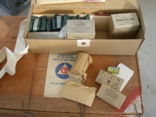  Find Civil Defense Medical Crate 50s First Aid Supplies