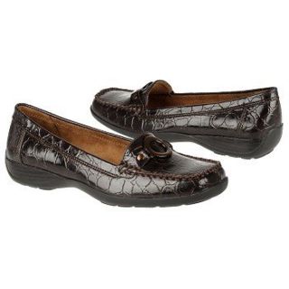 Womens Natural Soul by Naturalizer Cadby Oxford Brown Croco Shoes