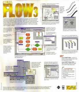 Corel Flow 3 0 w Manual PC CD Chart Creation Tool Box