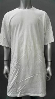 Foot Locker Mens Tall Cotton Basic T Shirt Sz 3XLT White Short Sleeve