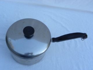 Vintage Farberware Stainless Steel 3 Qt. Sauce Pan/Cook Pot Even Heat