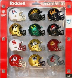 NCAA Pac 12 Conference Pocket Pro Mini Football Helmet Set