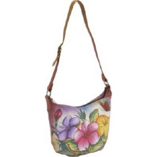 Handbags Anuschka Medium Hobo   Hawaiian Hibiscu Hawaian Hibiscus