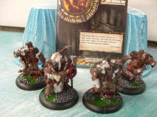 Farrow Bone Grinders x4 Minions Warmachine Hordes Well Painted