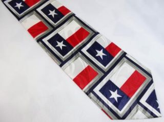 New Texas Flag Americana US USA Patriotic Theme Novelty Neck Tie Mens