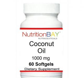 Bottles Coconut Oil, Beneficial Fatty Acid, Whole Food, 1000 mg, 60