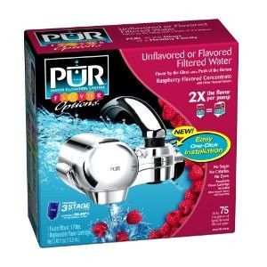 New PUR Flavor Options Horizontal Faucet Mount Water Filter FM 5050B