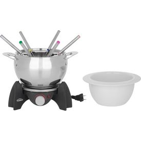 Fondue Set Electric 11 Piece 3 in 1 Stainless Steel Recipes Included