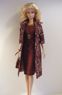 Handmade Coat and Dress for Silkstone Fashion Model Barbie