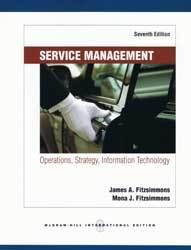 Service Management 7E by James A Fitzsimmons 0077426975