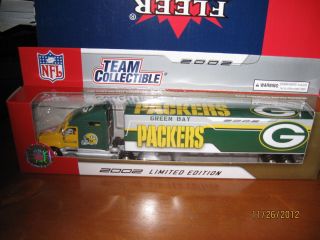  Green Bay Packers Diecast Collectibles NFL Fleer Football Truck
