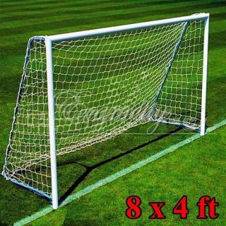 8x4ft Football Soccer Goal Post Nets 2 4x1 2m for Poly Samba Junior