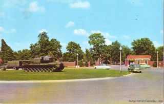 Fort Knox KY 1960 Main Entrance to Armor Center Vintage US Army Gem