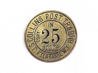 Collins Post Trader Fort Laramie Wyoming Trade Token Repro History