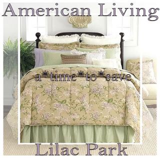  Living Ralph Lauren Queen LILAC PARK Floral Country Comforter Set+