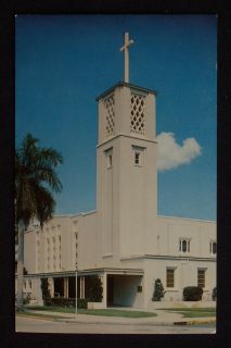 1950s First Methodist Church Fort Myers FL Lee Co Postcard Florida