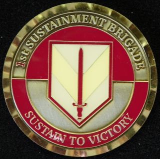1st Sustainment Brigade Fort Riley Kansas Challenge Coin