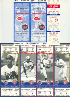 New York Mets 14 Item Collection Tickets Photos Autogr