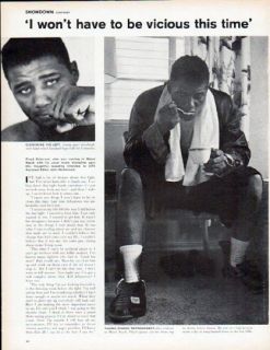 1961 Floyd Patterson and Ingemar Johansson Article One K O Apiece