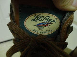 Few Times Used ll Bean Fly Fishing Boots 10 River Treads Aqua Stealth
