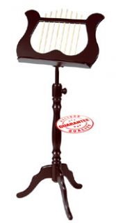 wood lyre music stand mahogany ms60ma this beautiful european crafted