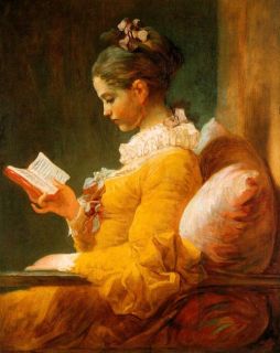 Fragonard Jean Honore Young Girl Reading Handmade Oil Painting Repro