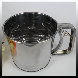  Ultra Thick Layer Three Cup Flour Sifter Type Stainless Steel