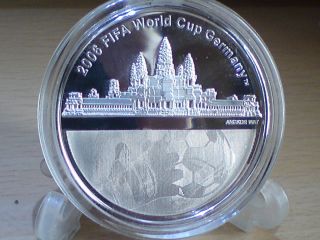 Silvercoin Cambodia 2004 FIFA World Soccer Cup in Germany 2006 3000