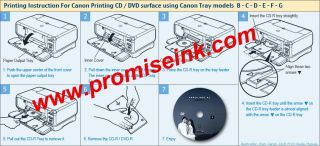 Canon iP4600 iP4700 MP630 MP640 MP980 MP990 IP4850 MG5250 CD DVD Tray