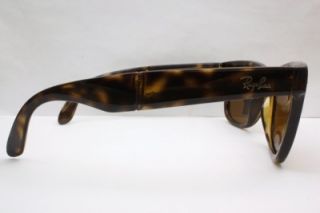 New Ray Ban Folding Wayfarer Sunglasses Havana B 15 Lens RB4105 710 50