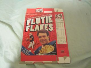  1999 Flutie Flakes Cereal Box