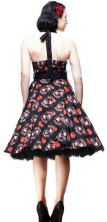 Hell Bunny Fortuna Day of The Dead 50s Pinup Dress Rockabilly Rock