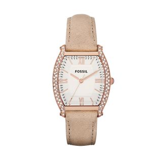 fossil womens wallace leather watch sand # es3108