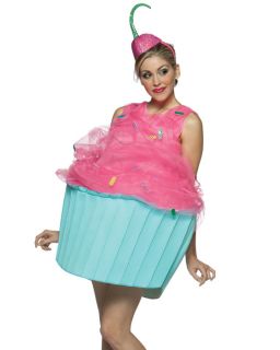 Adult Cupcake Fancy Dress Sweet Food Costume Standard